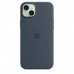 Чехол iPhone 15 Plus Silicone Case with MagSafe - Storm Blue (MT123)