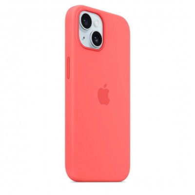Чехол iPhone 15 Silicone Case with MagSafe - Guava (MT0V3)