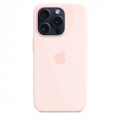Чохол iPhone 15 Pro Silicone Case with MagSafe - Light Pink (MT1F3)