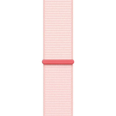 Apple Watch Series 9 GPS + Cellular 41mm Pink Aluminum Case with Light Pink Sport Loop (MRJ13)