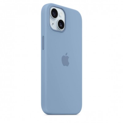 Чехол iPhone 15 Silicone Case with MagSafe - Winter Blue (MT0Y3)