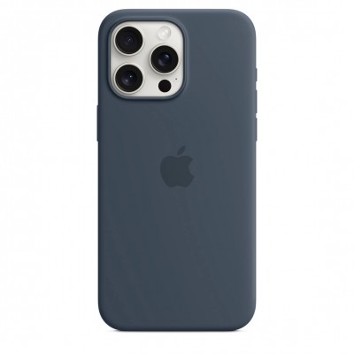 Чехол iPhone 15 Pro Max Silicone Case with MagSafe - Storm Blue (MT1P3)