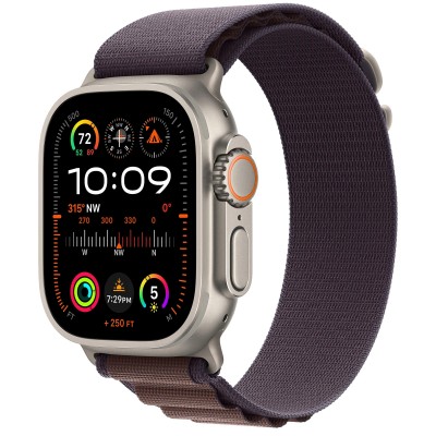 Apple Watch Ultra 2 GPS + Cellular 49mm Titanium Case з Indigo Alpine Loop - Small (MRER3)
