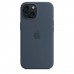 Чехол iPhone 15 Silicone Case with MagSafe - Storm Blue (MT0N3)