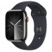 Apple Watch Series 9 GPS + Cellular 45mm Graphite Stainless Steel Case з Midnight Sport Band - S/M (MRMV3)