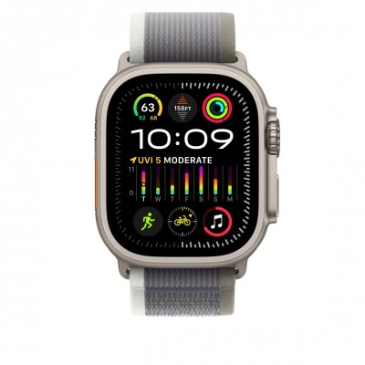 Apple Trail Loop Band S/M для Apple Watch 49mm - Green/Gray (MT5Y3)