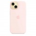 Чехол iPhone 15 Silicone Case with MagSafe - Light Pink (MT0U3)