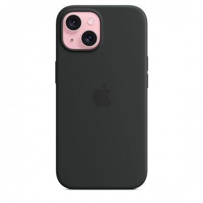 Чехол iPhone 15 Silicone Case with MagSafe - Black (MT0J3)