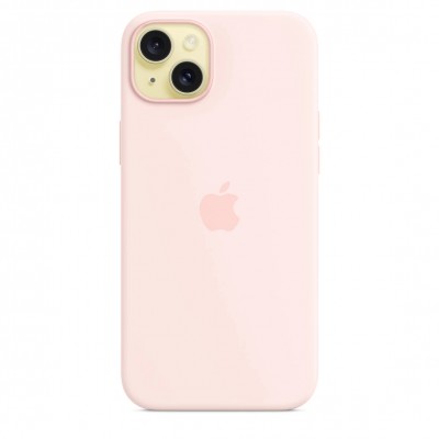 Чехол iPhone 15 Plus Silicone Case with MagSafe - Light Pink (MT143)