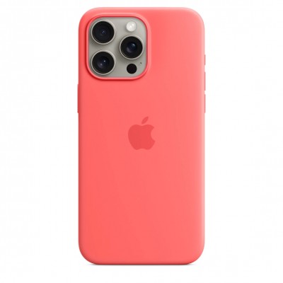 Чехол iPhone 15 Pro Max Silicone Case with MagSafe - Guava (MT1V3)