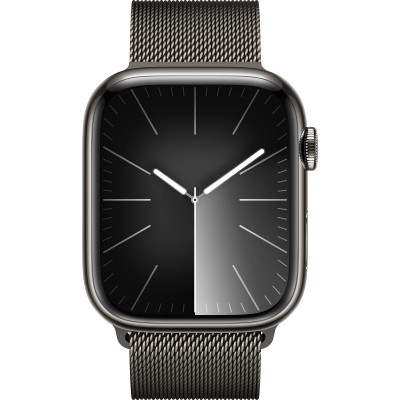 Apple Watch Series 9 GPS + Cellular 45mm Graphite Stainless Steel Case with Graphite Milanese Loop (MRMX3)