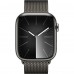 Apple Watch Series 9 GPS + Cellular 45mm Graphite Stainless Steel Case with Graphite Milanese Loop (MRMX3)