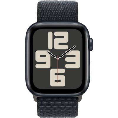 Apple Watch SE 2 GPS 40mm Midnight Aluminum Case with Midnight Sport Loop (MRE03)