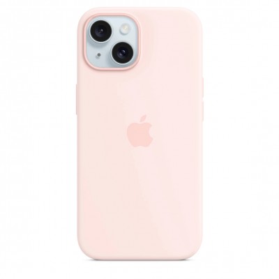 Чехол iPhone 15 Silicone Case with MagSafe - Light Pink (MT0U3)