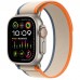 Apple Watch Ultra 2 GPS + Cellular 49mm Titanium Case with Orange/Beige Trail Loop - M/L (MRF23)