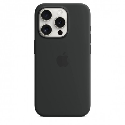 Чохол iPhone 15 Pro Silicone Case with MagSafe - Black (MT1A3)