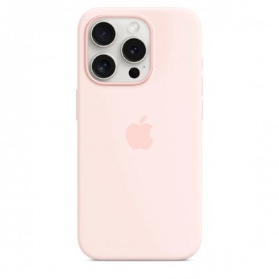 Чохол iPhone 15 Pro Silicone Case with MagSafe - Light Pink (MT1F3)