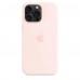 Чехол iPhone 15 Pro Max Silicone Case with MagSafe - Light Pink (MT1U3)