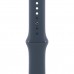 Apple Watch SE 2 GPS 44mm Silver Aluminum Case with Storm Blue Sport Band - M/L (MREE3)