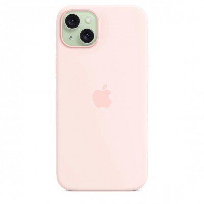 Чехол iPhone 15 Plus Silicone Case with MagSafe - Light Pink (MT143)