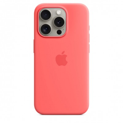 Чехол iPhone 15 Pro Silicone Case with MagSafe - Guava (MT1G3)