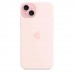 Чехол iPhone 15 Plus Silicone Case with MagSafe - Light Pink (MT143)