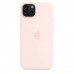 Чехол iPhone 15 Plus Silicone Case with MagSafe - Light Pink (MT143)