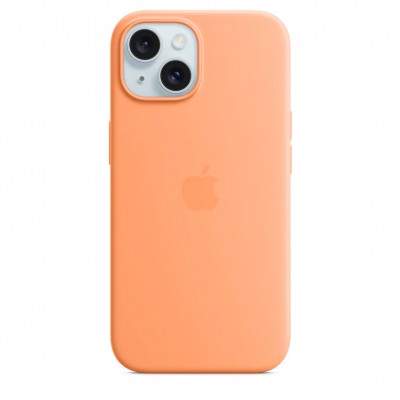 Чехол iPhone 15 Silicone Case with MagSafe - Orange Sorbet (MT0W3)