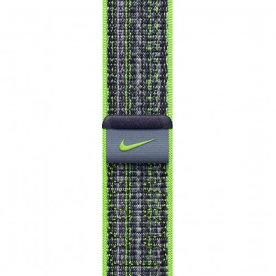Ремінець Apple Bright Green/Blue Nike Sport Loop для Apple Watch 42/44/45/49mm (MTL43)