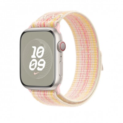 Ремінець Apple Starlight/Pink Nike Sport Loop для Apple Watch 42/44/45/49mm (MUJY3)