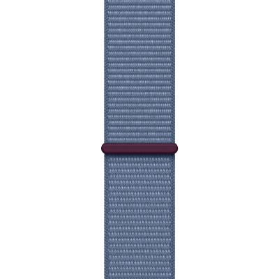 Apple Watch SE 2 GPS + Cellular 40mm Silver Aluminum Case with Winter Blue Sport Loop (MRGP3)