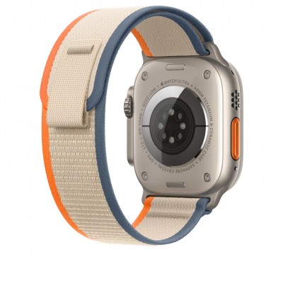 Apple Trail Loop Band S/M для Apple Watch 49mm - Orange/Beige (MT5W3)
