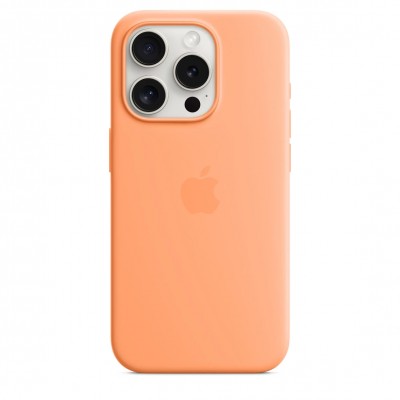 Чохол iPhone 15 Pro Silicone Case with MagSafe - Orange Sorbet (MT1H3)