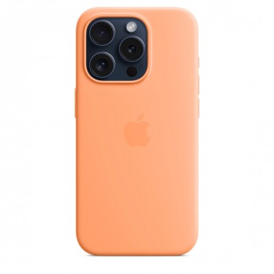 Чохол iPhone 15 Pro Silicone Case with MagSafe - Orange Sorbet (MT1H3)