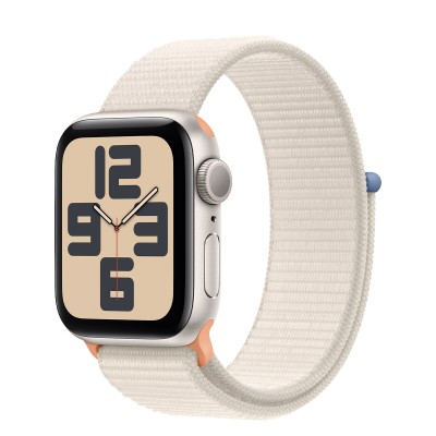 Apple Watch SE 2 GPS 40mm Starlight Aluminum Case with Starlight Sport Loop (MR9W3)