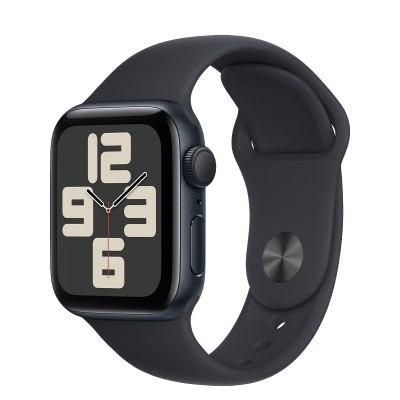 Apple Watch SE 2 GPS 40mm Midnight Aluminum Case with Midnight Sport Band - M/L (MR9Y3)