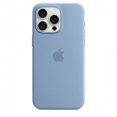 Чехол iPhone 15 Pro Max Silicone Case with MagSafe - Winter Blue (MT1Y3)