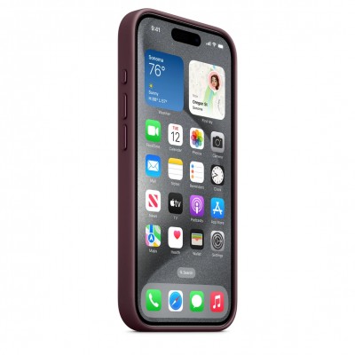 Чехол iPhone 15 Pro FineWoven Case with MagSafe - Mulberry (MT4L3)