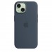 Чехол iPhone 15 Silicone Case with MagSafe - Storm Blue (MT0N3)