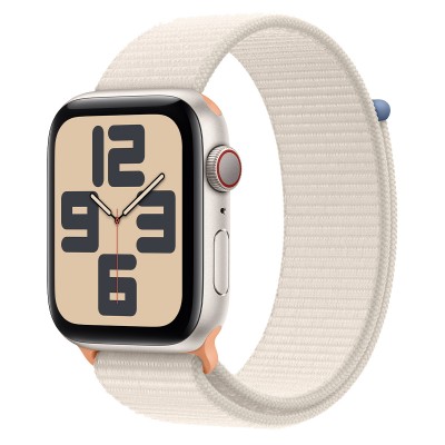 Apple Watch SE 2 GPS + Cellular 44mm Starlight Aluminum Case with Starlight Sport Loop (MRH13)