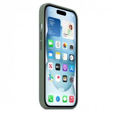 Чехол iPhone 15 Silicone Case with MagSafe - Cypress (MT0X3)