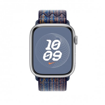Apple Game Royal / Orange Nike Sport Loop для Apple Watch 42/44/45/49mm (MTL53)