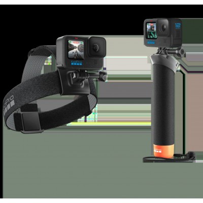 Экшн-камера GoPro HERO12 + Enduro + Head Strap + Handler Floating - Black (CHDRB-121-RW)