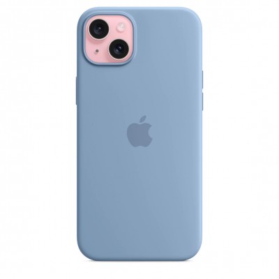 Чехол iPhone 15 Plus Silicone Case with MagSafe - Winter Blue (MT193)