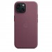 Чехол iPhone 15 FineWoven Case with MagSafe - Mulberry (MT3E3)
