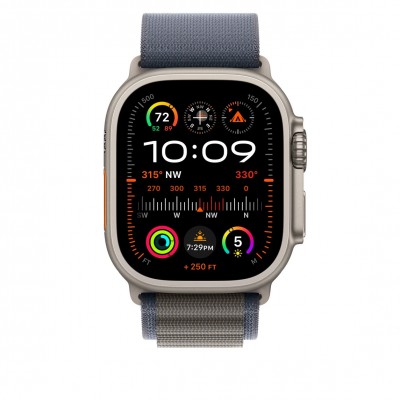 Apple Alpine Loop Band Small для Apple Watch 49mm - Blue (MT5J3)