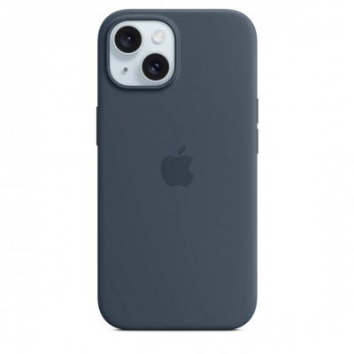 Чехол iPhone 15 Silicone Case with MagSafe - Storm Blue (MT0N3)