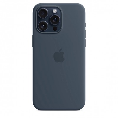 Чехол iPhone 15 Pro Max Silicone Case with MagSafe - Storm Blue (MT1P3)