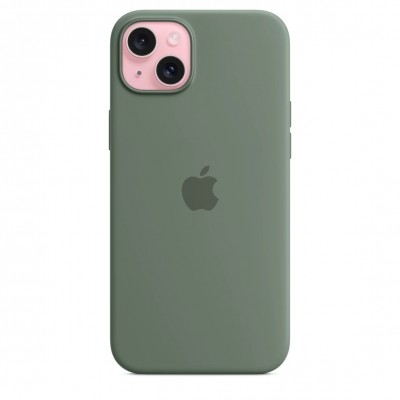 Чехол iPhone 15 Plus Silicone Case with MagSafe - Cypress (MT183)
