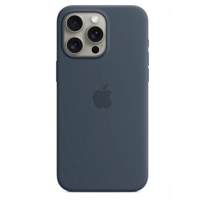 Чехол iPhone 15 Pro Max Silicone Case with MagSafe - Storm Blue (MT1P3)